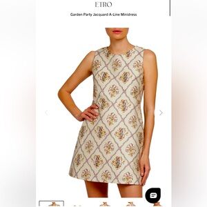Etro Etro
Micor Floral Jacquard Mini Dress Beige Floral Jacquard Mini Dress